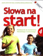 Słowa na start! Klasa 4, szkoła podstawowa. Język polski. Podręcznik do kształcenia liter.(+CD)