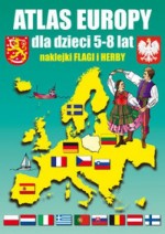 Atlas Europy dla dzieci naklejki i herby