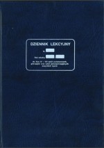 Dziennik lekcyjny klasy IV-VIII granatowy