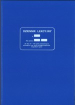Dziennik lekcyjny klasy IV-VIII niebieski