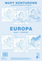 Europa 1:30 000 000 - Mapy konturowe