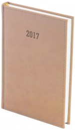 Kalendarz 2017 książkowy dzienny B5 Vivella beż 1220