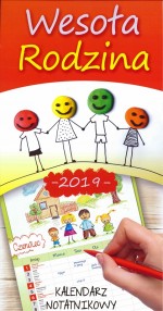 Kalendarz 2019 notatnikowy rodzinny Wesoła rodzina