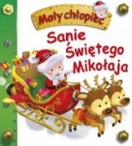 Mały chłopiec. Sanie Świętego Mikołaja