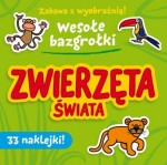 Wesołe bazgrołki. Zwierzęta świata. Zabawa z wyobraźnią. 33 naklejki