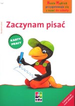 Henio Mądrek przygotowuje się z nami do szkoły. Zaczynam pisać. Karty pracy